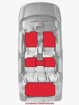 ЭВА коврики «Queen Lux» комплект для Toyota Prius C